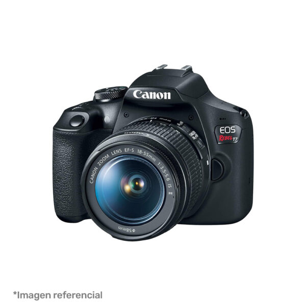 Combo Cámara Canon EOS REBEL T7 + EF-S 18-55 IS I + Lente 75-300 + Memoria 64GB + Maletín