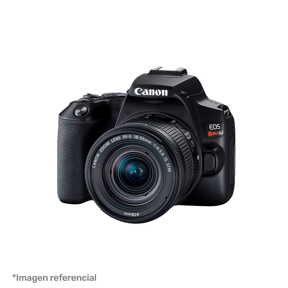 Combo Canon EOS Rebel SL3 + EF-S 18-55 IS STM+EF-50+Memoria 64GB+Maletín