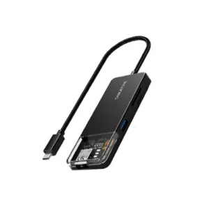 Hub USB-C 6 en 1 CABLETIME CB04B - HDMI 4K, USB-A, SD/TF, PD 100W